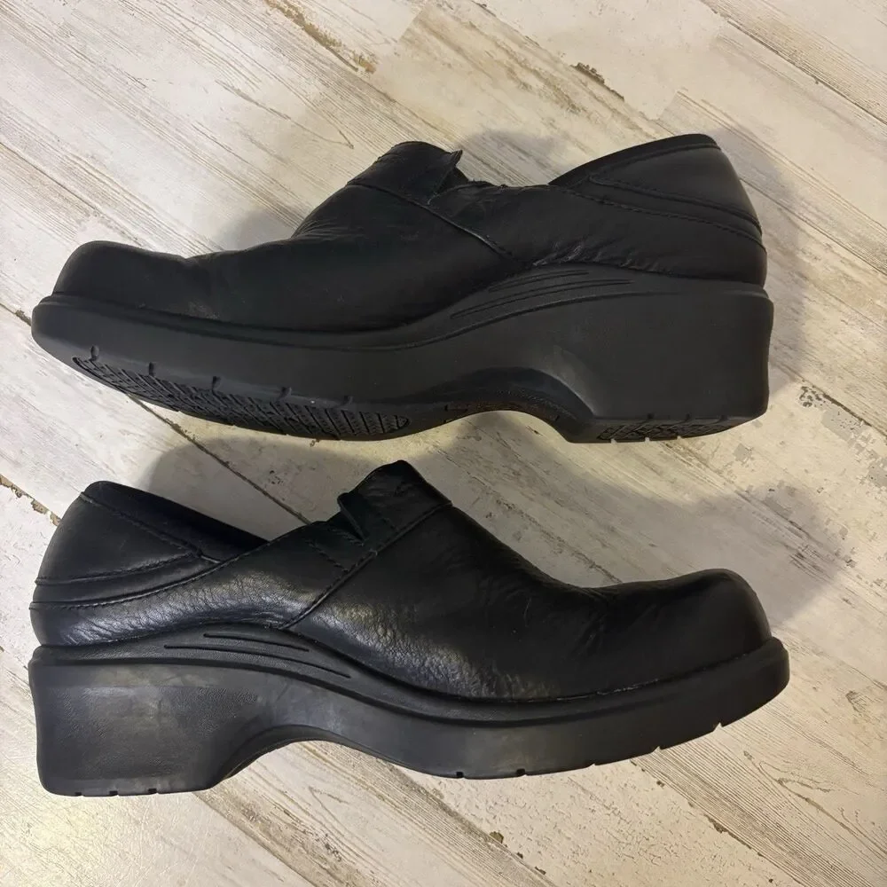 ARIAT Santa Cruz Western Leather Black Clog Comfort Shoes Women's Size 8.5 B - Picture 3 of 13